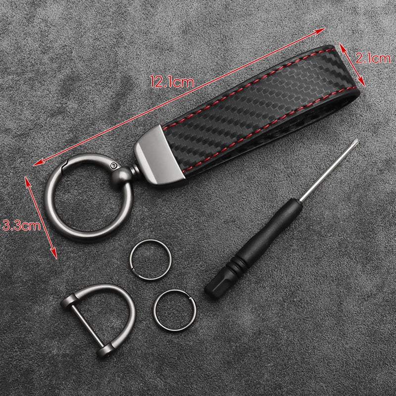 Alloy Car Key Strap Keychain