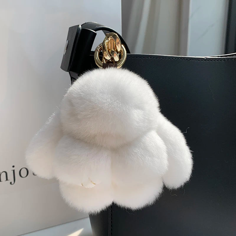Rex Rabbit Fur Bunny Bag Charm