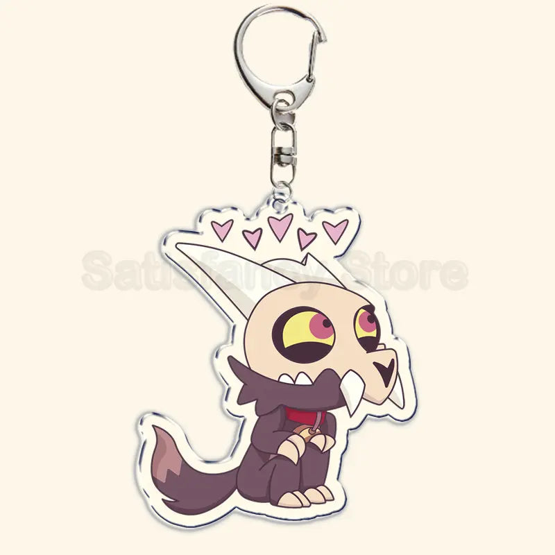 Printed Acrylic Character Keychain with Metal Clasp