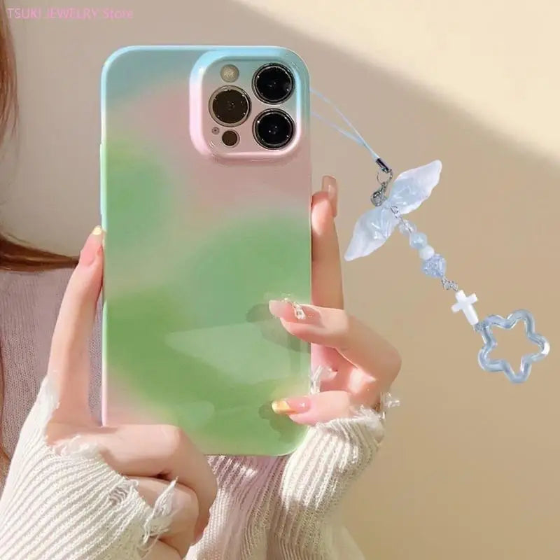 62KE Unique Keychain Sweet Phone Charm Handcrafted Acrylic Charm Phone Pendant Acrylic Phone Chain for Phone or Backpack