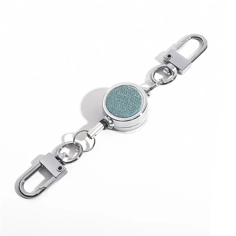 Aluminium Retractable Badge Reel and Keychain
