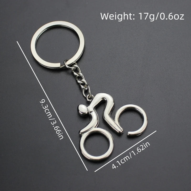Zinc Alloy Bicycle Keychain