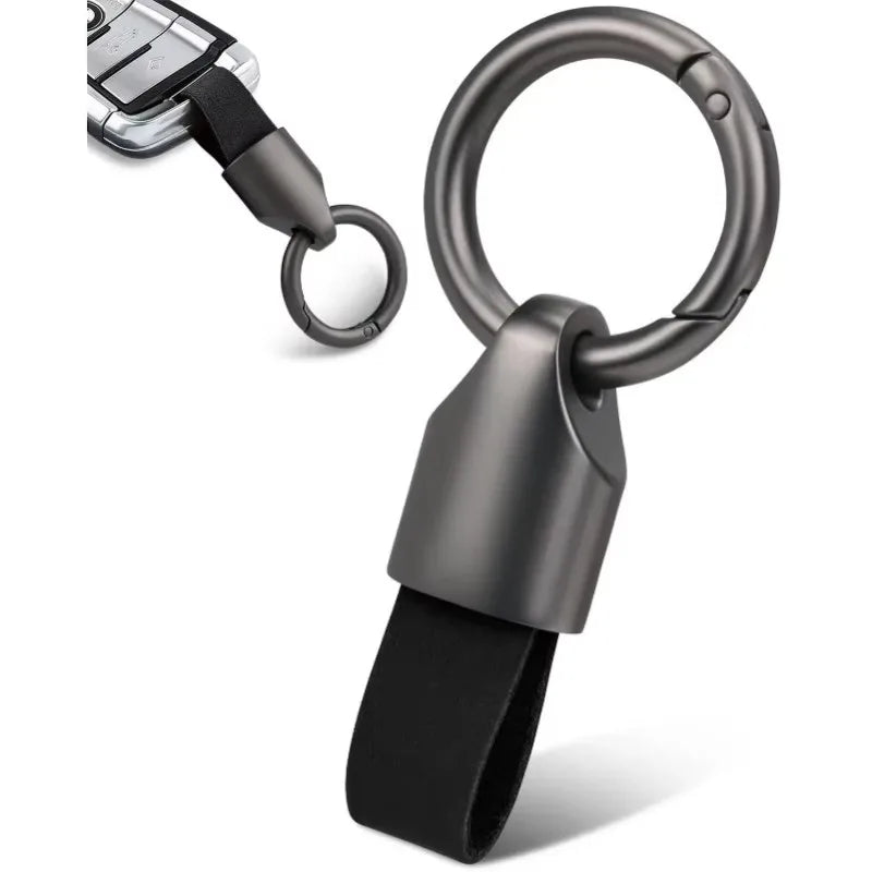 Zinc Alloy Car Keychain in Gunmetal Black