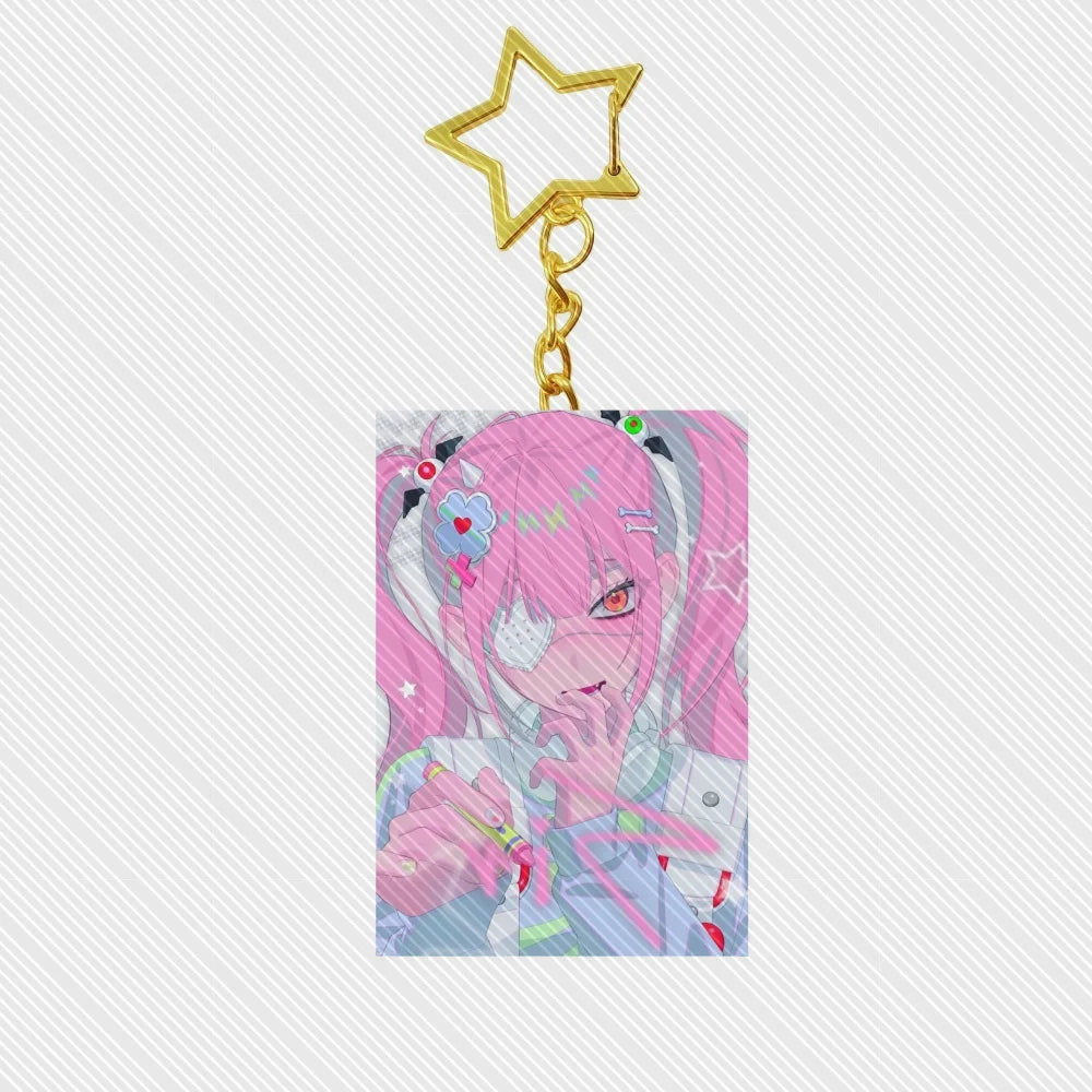 Link Click Acrylic Keychain with Lobster Clasp