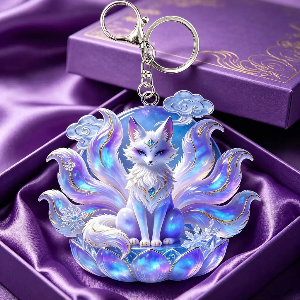 Fox Keychain Cute Animal Pendant Car Bag Backpack Hanging Ornament Fashion Accessories