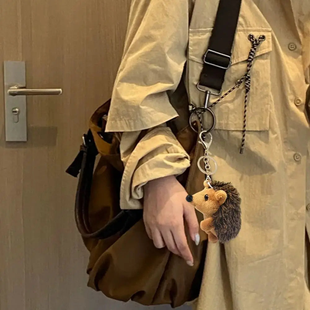 Plush Hedgehog Keychain Charm