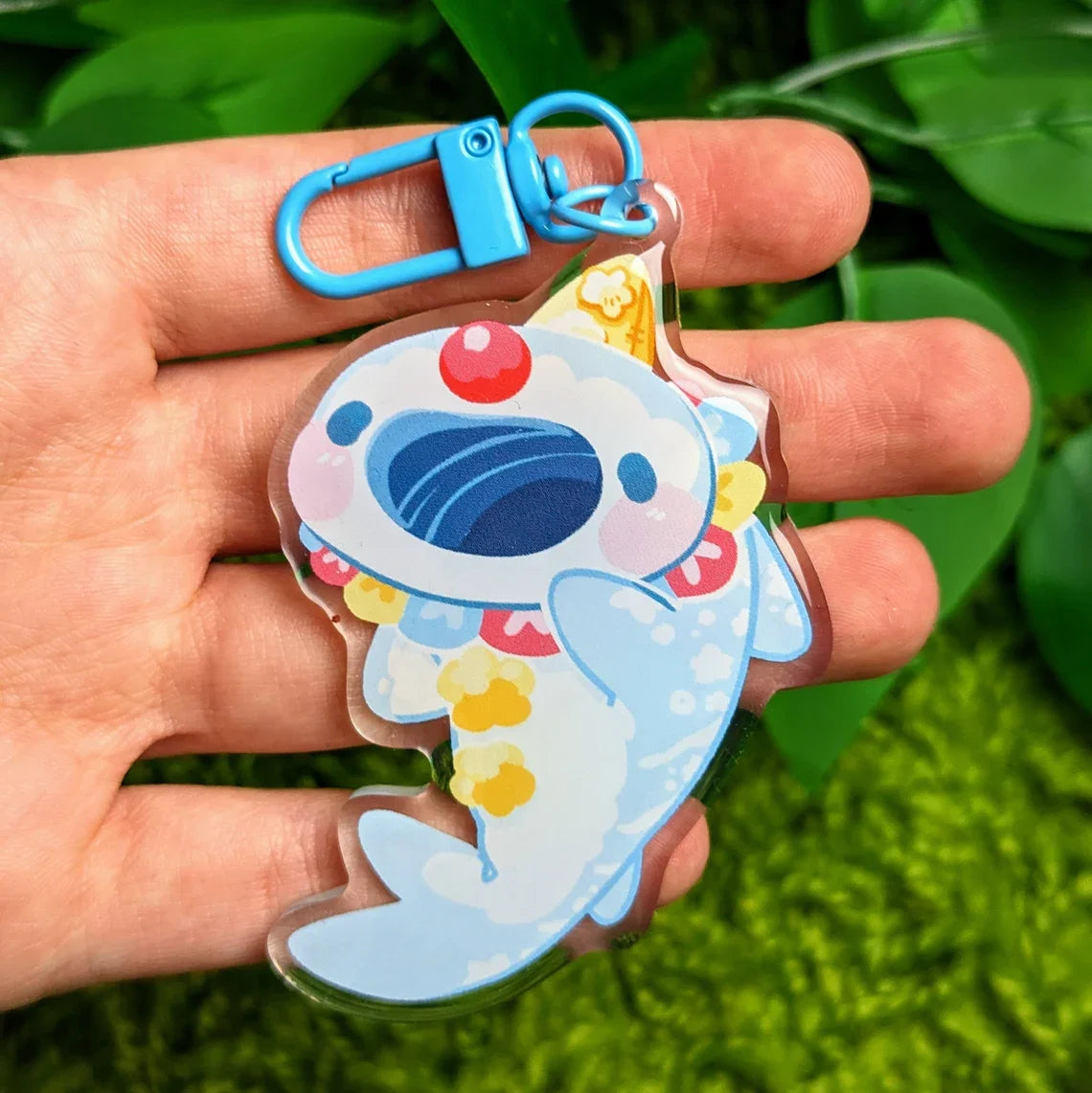 Clown Shark Keychains for Adults And Kids - Unique Sea Creature Keyring - Marine Life Themed Accessory