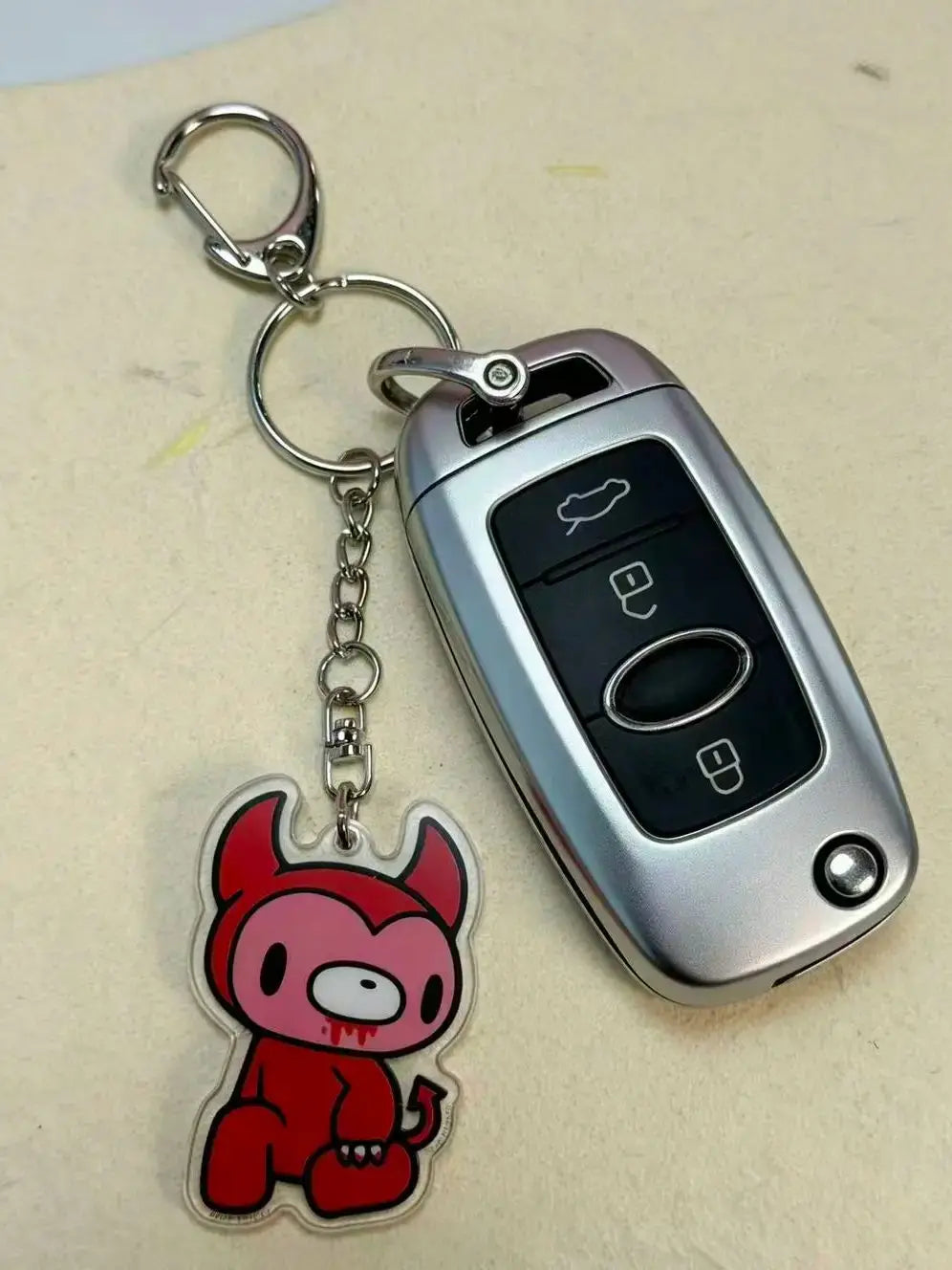 Cute Acrylic Keychain, Cartoon Character Bag Charm, Kawaii Pendant for Keys & Bags, Daily Decor Accessory