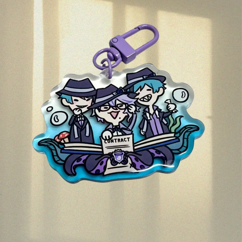 College Acrylic Keychain with Lobster Clasp