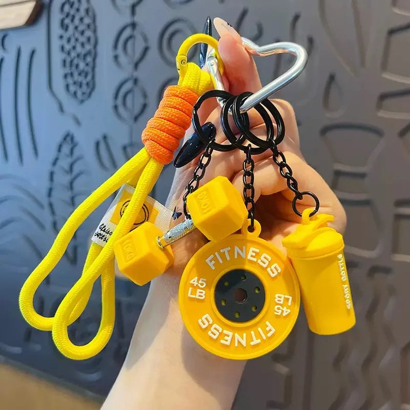 Kettlebell Keychain with Carabiner Clip