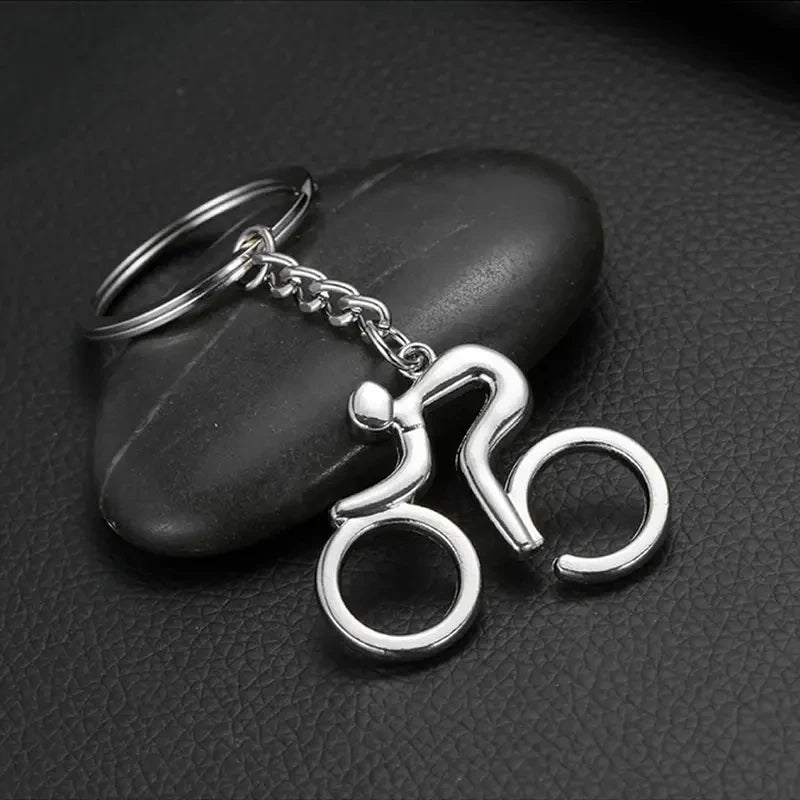 Zinc Alloy Bicycle Keychain