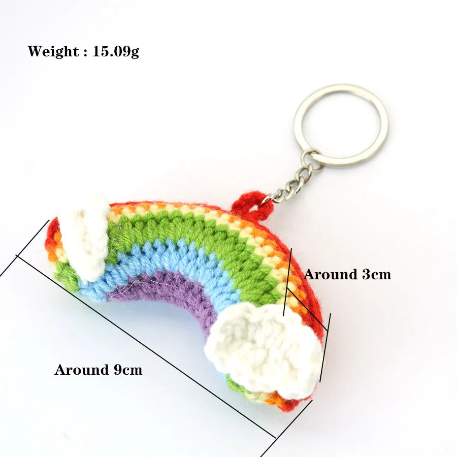 Braided Charm Keychain with Lobster Clasp