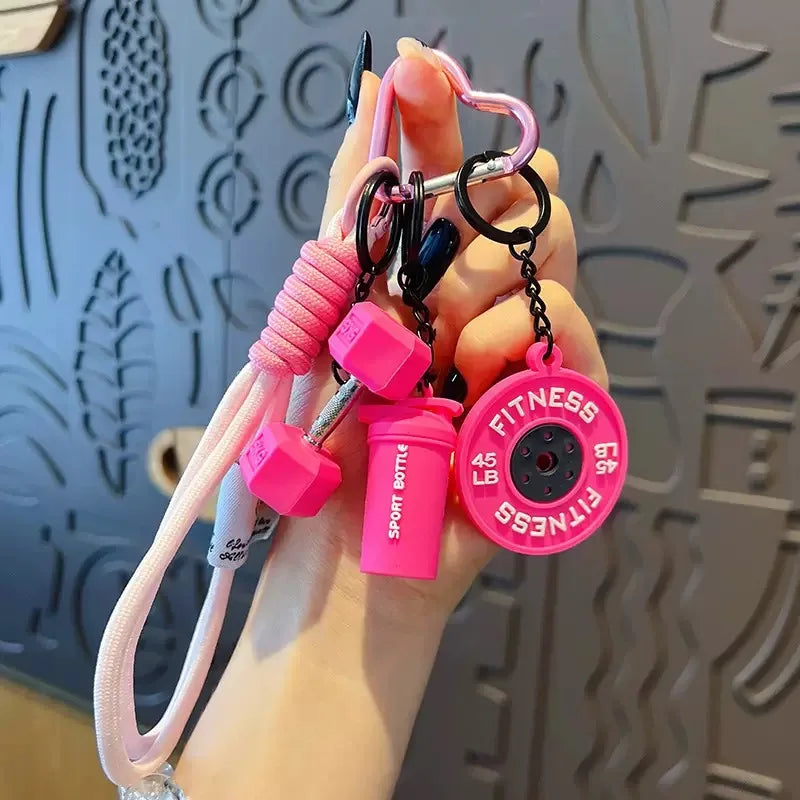 Kettlebell Keychain with Carabiner Clip