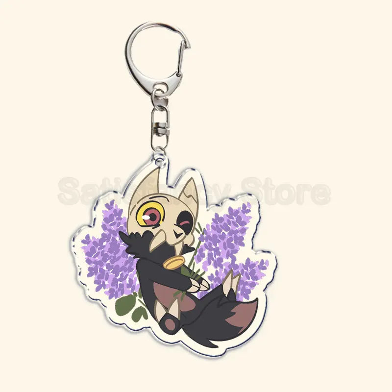 Printed Acrylic Character Keychain with Metal Clasp