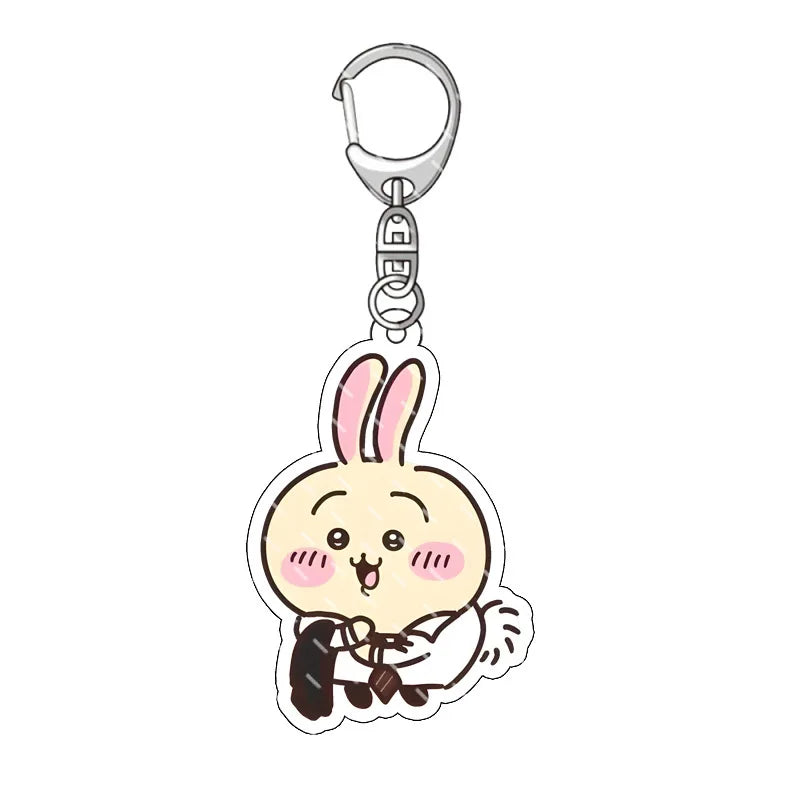 Cute Acrylic Keychain  All Character Variations 2-Sided Printed Charms for Backpacks  Keys Perfect Kawaii Gift for Fans