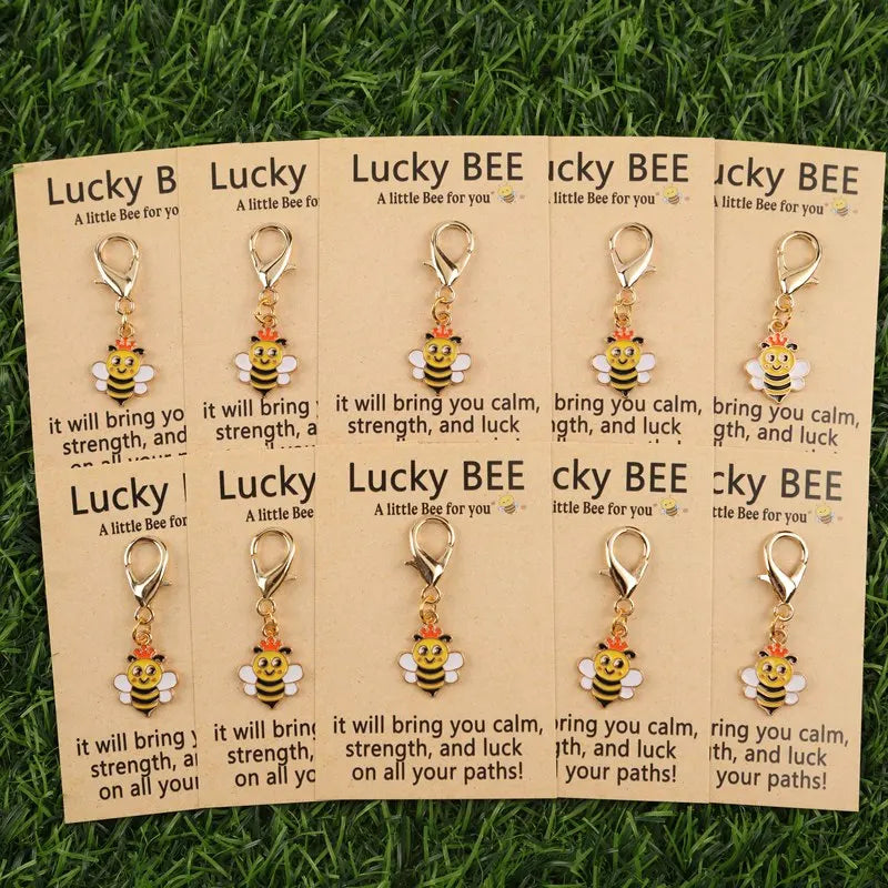 Bee Keychain with Lobster Clasp