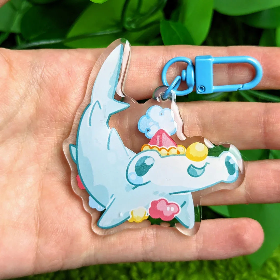 Clown Shark Keychains for Adults And Kids - Unique Sea Creature Keyring - Marine Life Themed Accessory