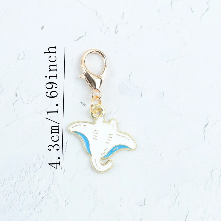 Ocean Enamel Keychain Charms (20-Piece Set)