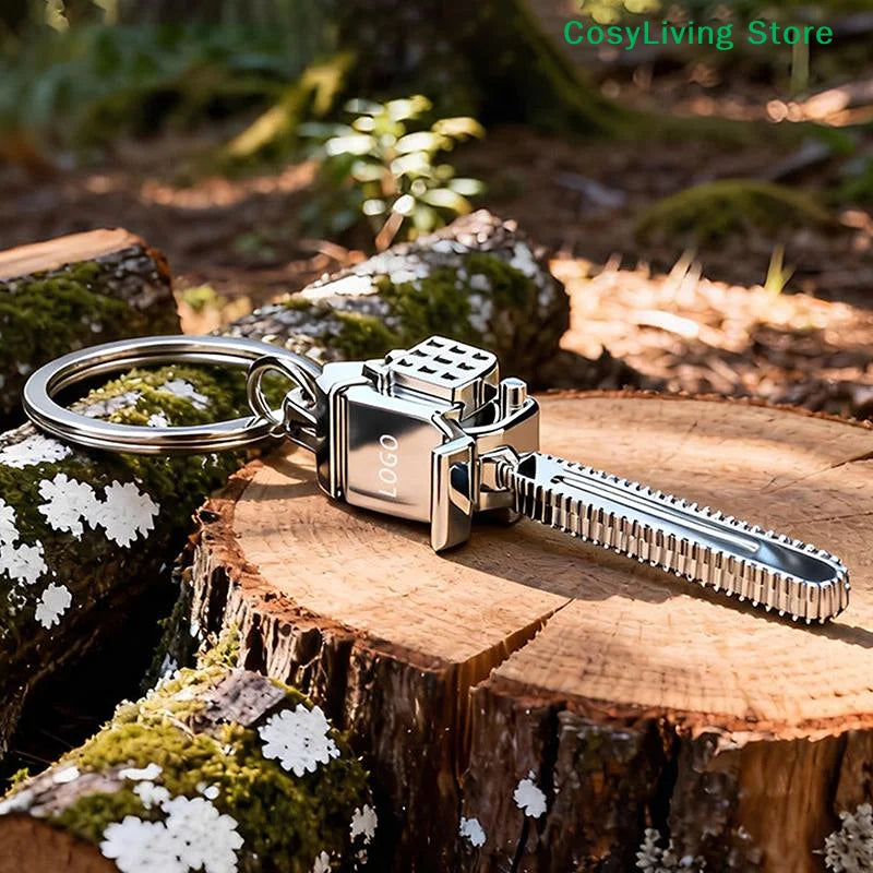 Chainsaw Pendant Keychain in Zinc Alloy