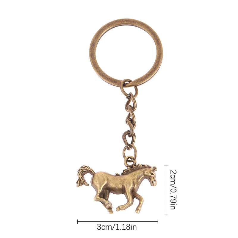 Vintage Horse Pendant Keychain