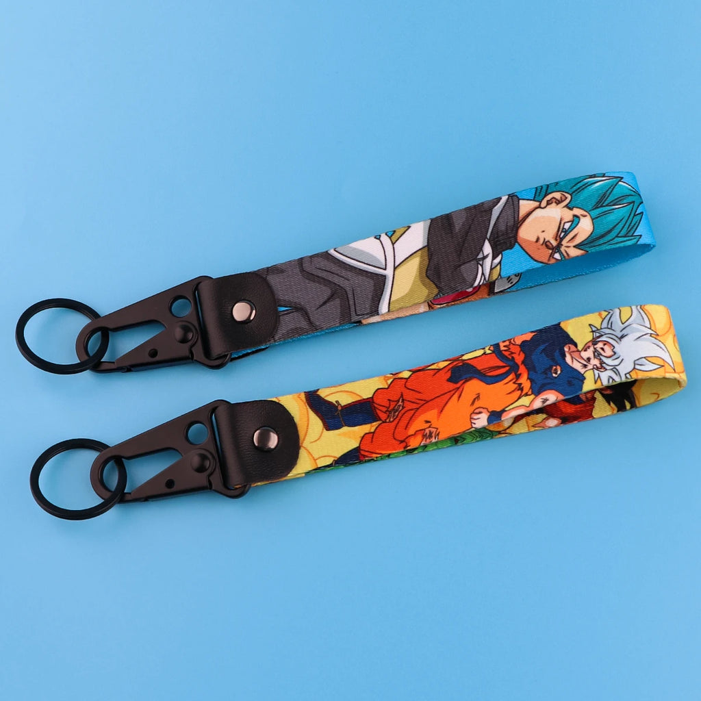 Double-Sided Anime Wrist Strap Keychain