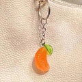 Tangerine Segment Resin Keychain