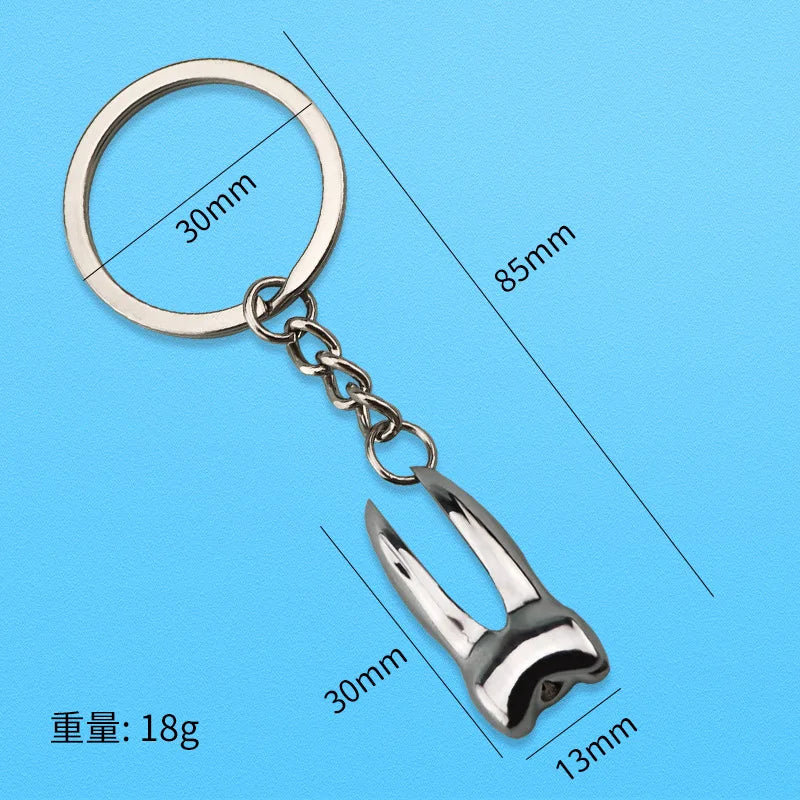 Tooth Keychain Dental Assistant Gift Key Chain Men Women Couple Key Holder Dentist graduation bithday gift