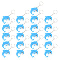 Dolphin Keychain and Bag Pendants, 21-Pack