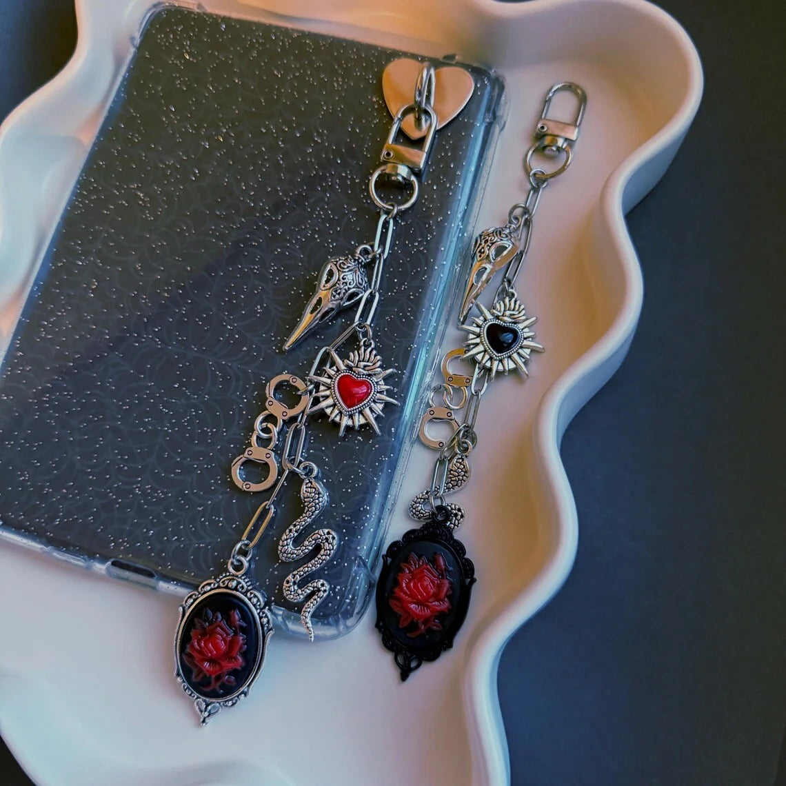 Neo-Gothic E-Reader and Bag Charm
