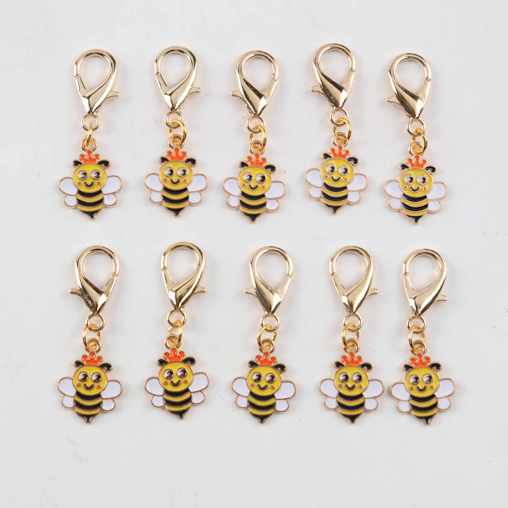 Bee Keychain with Lobster Clasp