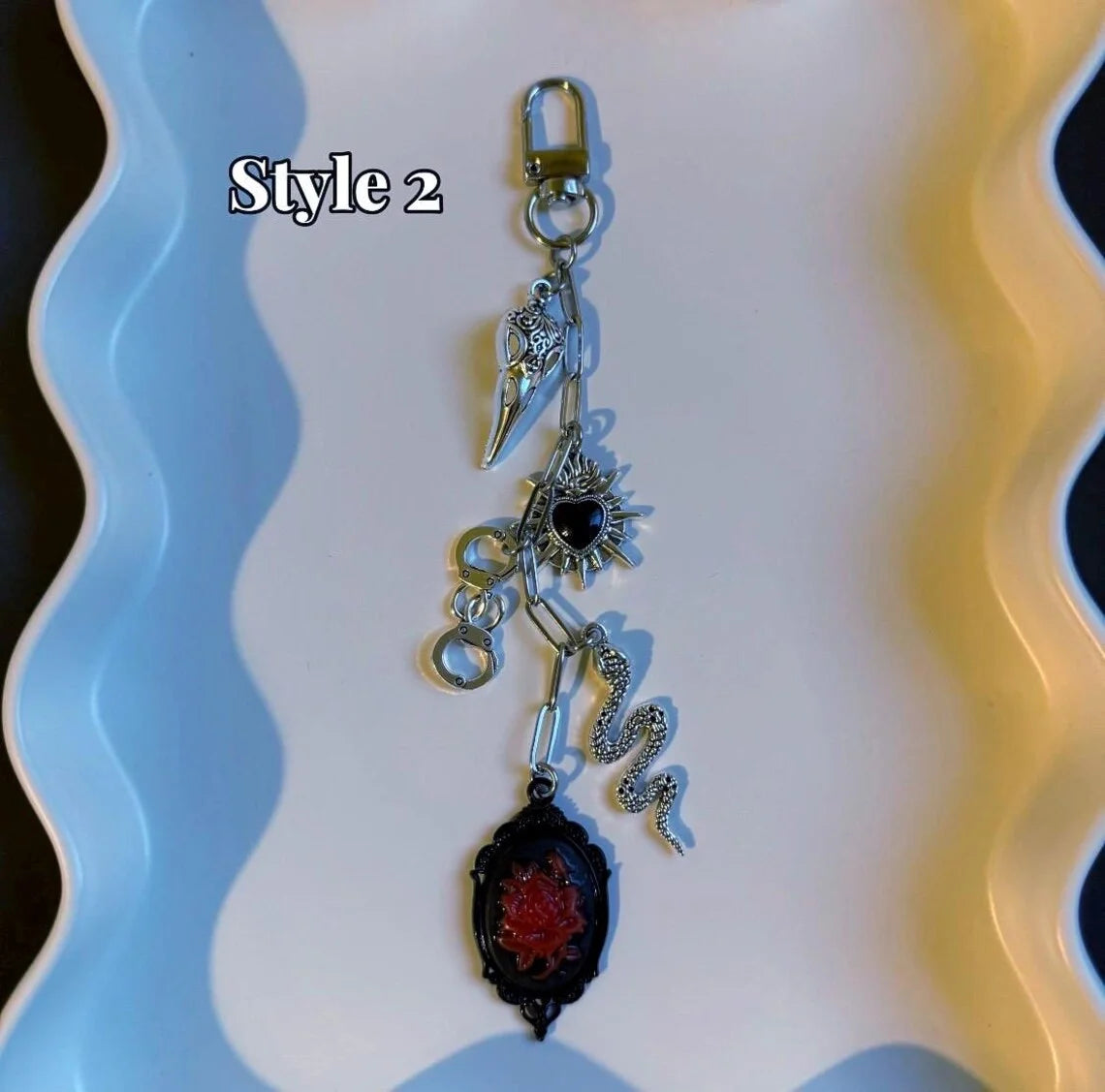 Neo-Gothic E-Reader and Bag Charm
