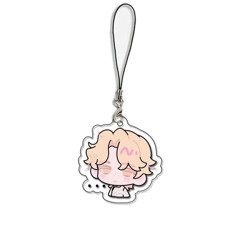 Anime Alien Stage Ivan Till Arcylic Keychain Kawaii Phone Chain Bag Pendant Key Chain Backpack Decor Jewelry for Children Gifts