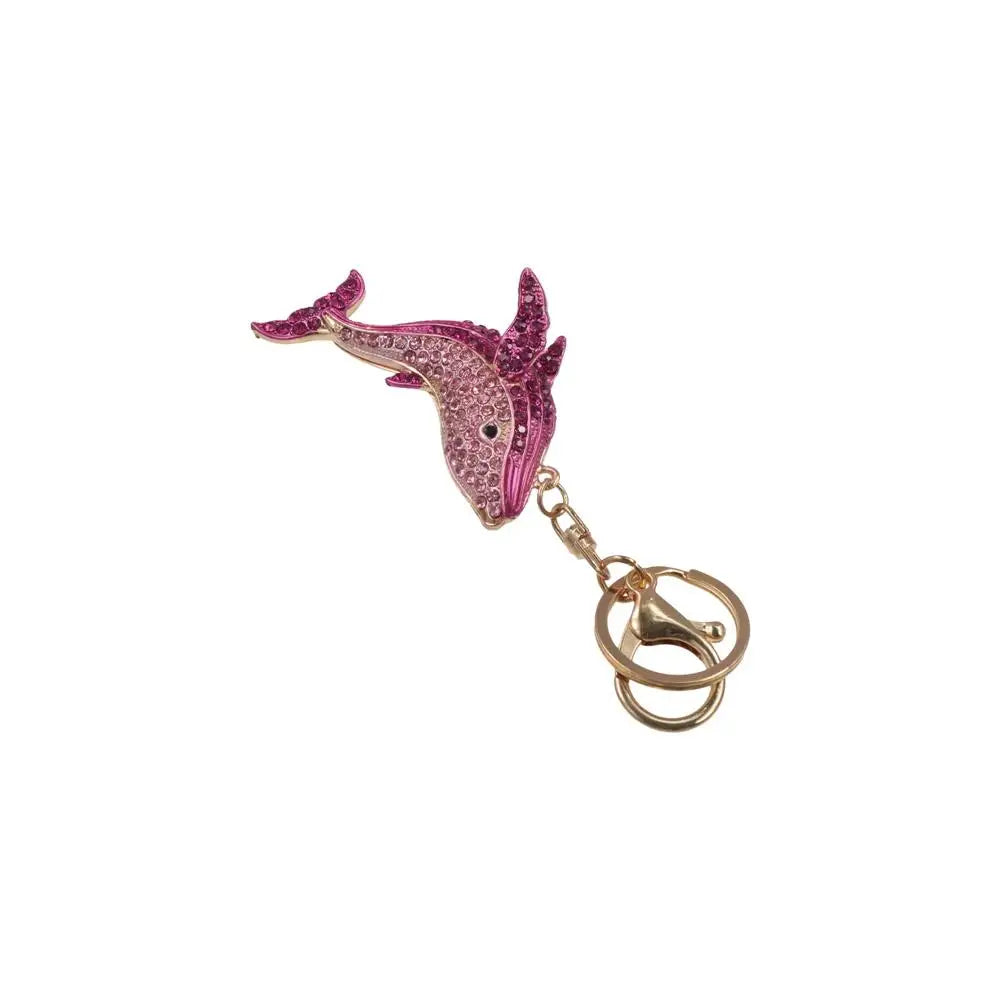 Rhinestone Dolphin Keychain and Bag Charm