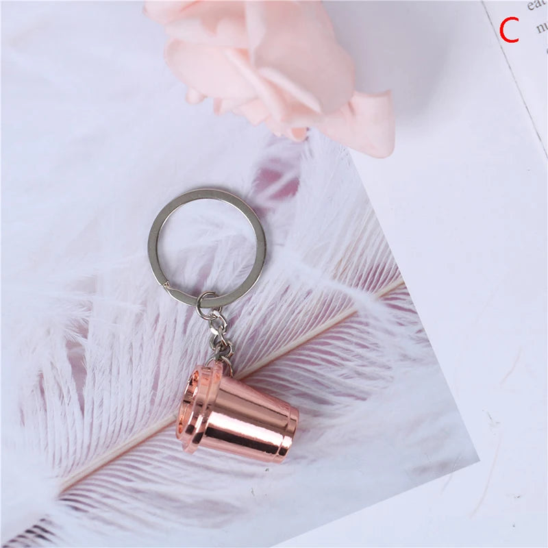 Coffee Handle Charm Keychain