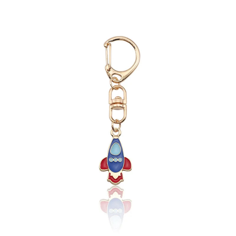 Celestial Charm Keychain with D-Ring Clasp
