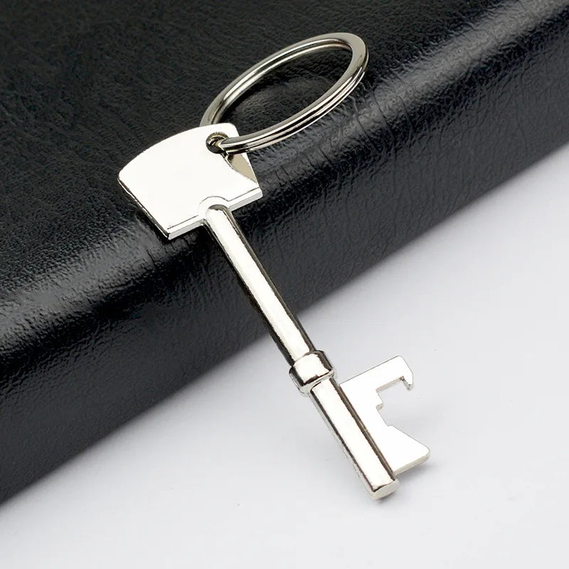 Key-Shaped Bottle Opener Keychain