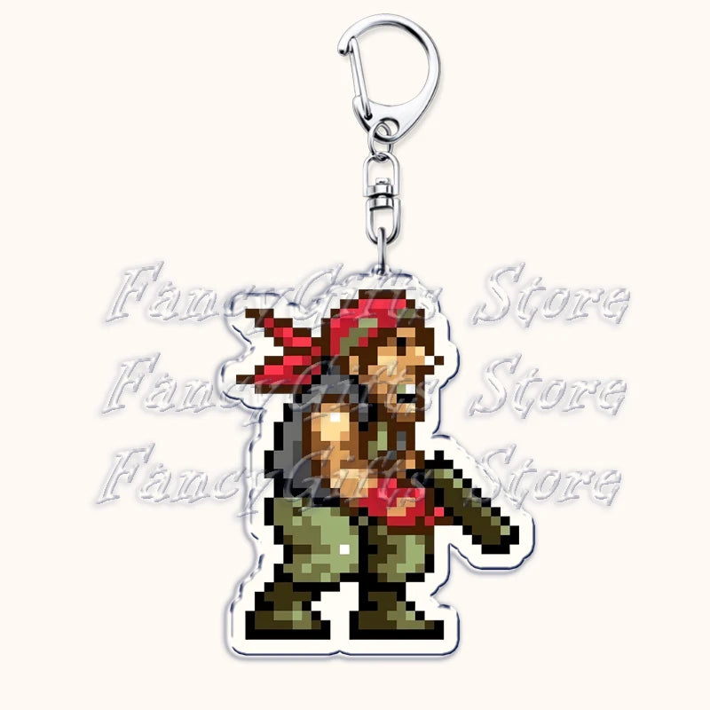 Metal Slug Acrylic Keychain with Lobster Clasp