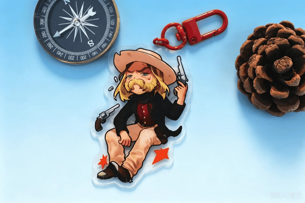 CHARMS Acrylic Hanging Keychain for Bags And Luggage Cute And Stylish Design Lightweight Plastic Carabiner Clip