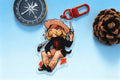 CHARMS Acrylic Hanging Keychain for Bags And Luggage Cute And Stylish Design Lightweight Plastic Carabiner Clip
