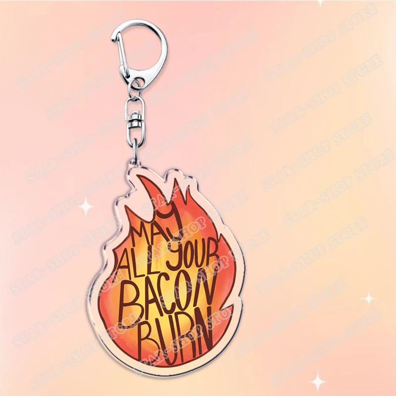 Anime Acrylic Charm Keychain with Lobster Clasp