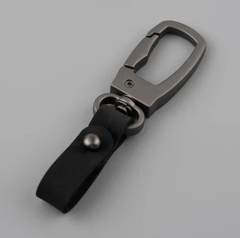 Fashion Handmade Keychain Genuine Leather Keyring DIY Car Keychain Key Holder Keys Organizer Charm Keychain Accessories