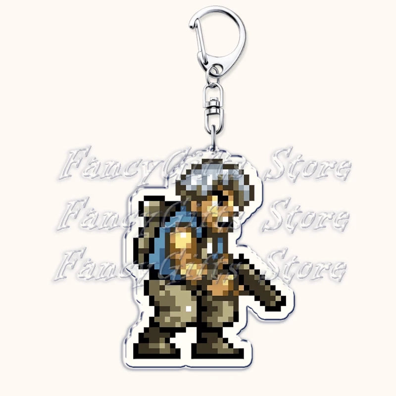 Metal Slug Acrylic Keychain with Lobster Clasp