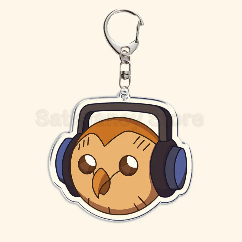 Printed Acrylic Character Keychain with Metal Clasp