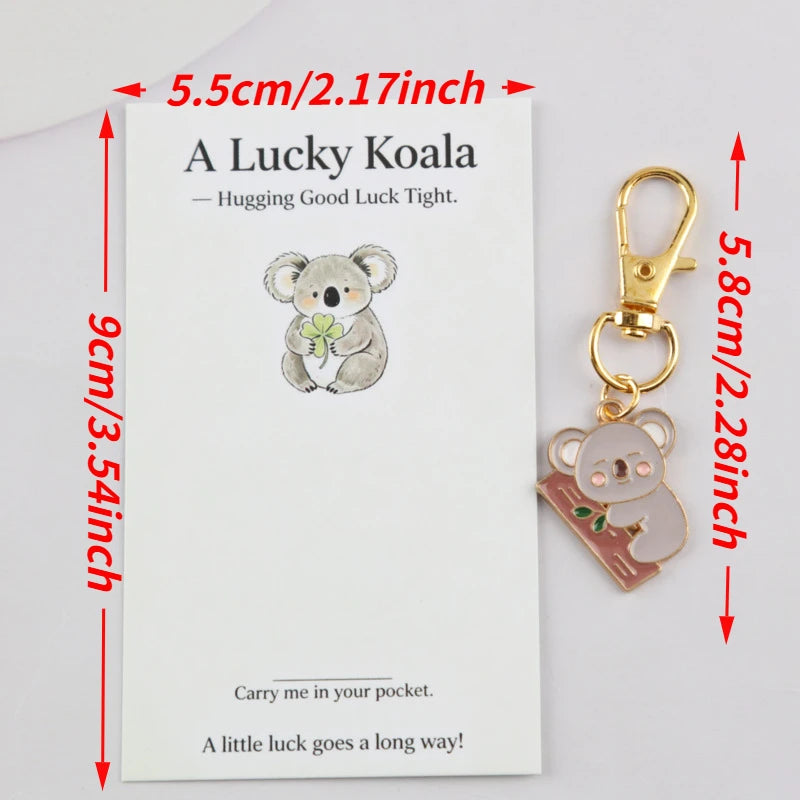 Koala Keychain Set with Blessing Cards