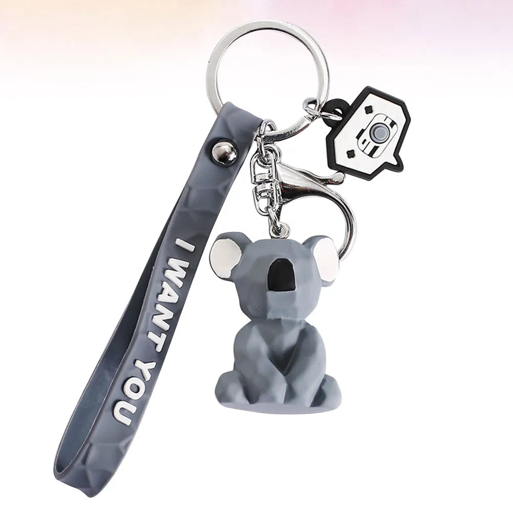 Geometric Koala Keychains, Set of 3