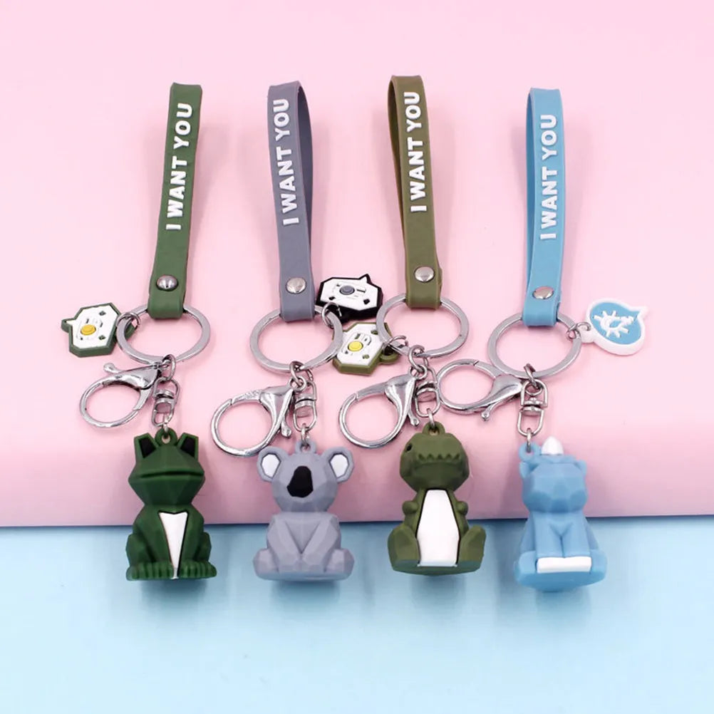 Geometric Koala Keychains, Set of 3