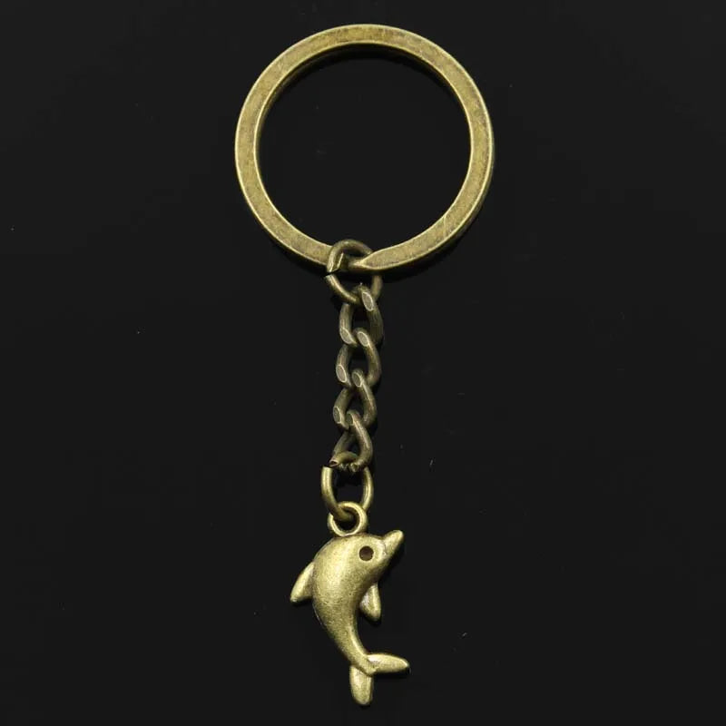 Zinc Alloy Dolphin Pendant Keychain