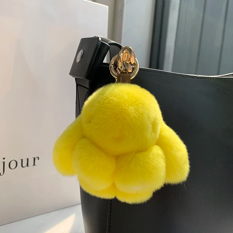 Rex Rabbit Fur Bunny Bag Charm