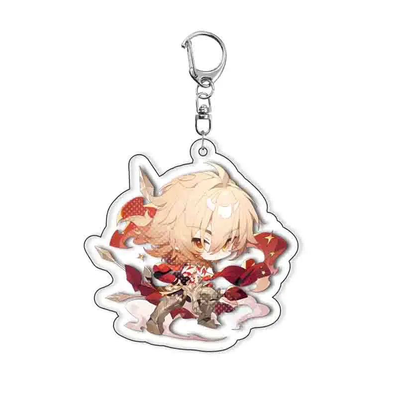 Honkai: Star Rail Character Keychain with Metal Clasp