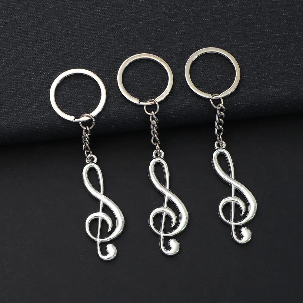 Musical Note Zinc Alloy Keychain